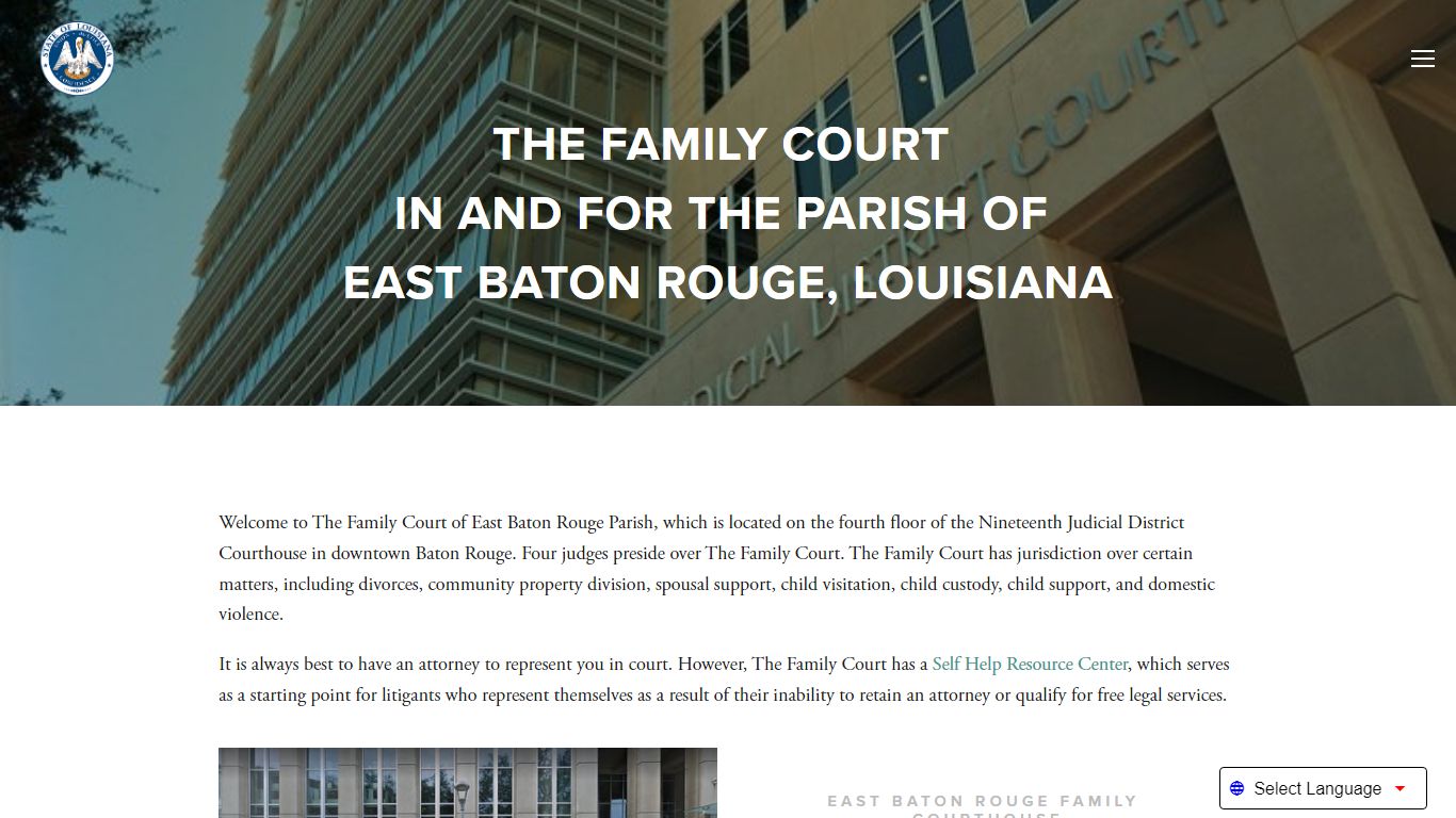 East Baton Rouge Family Court Online Court